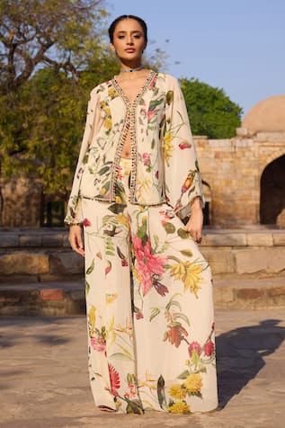 Awigna Floral Printed Tunic & Sharara Set 