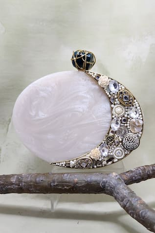Chaand Crystal Embellished Clutch 
