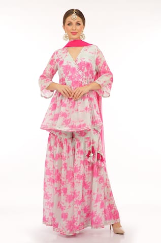 Preevin Printed Peplum Kurta Set 