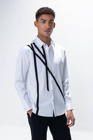 Amit Arora White Long Sleeved Casual Shirt 