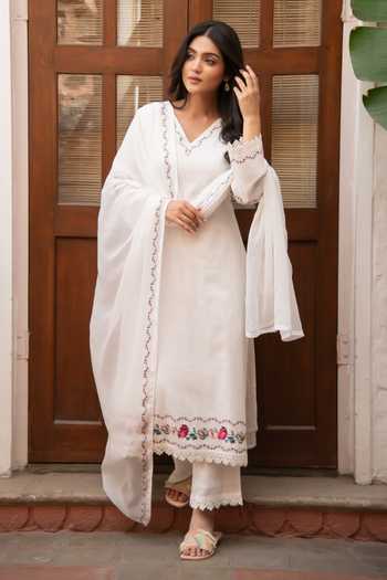 SEHER JAIPUR Yasmin Muslin Silk Kurta Set 
