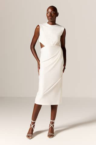 Manika Nanda Danica Cutout Midi Dress 