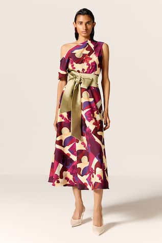 Manika Nanda Vela Printed Flared Dress 
