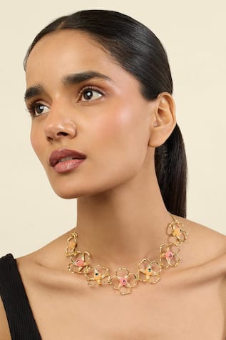 Isharya Garden Bloom Choker Necklace 