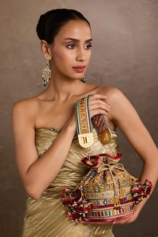 Multi-Color Embellished Potli Bag 