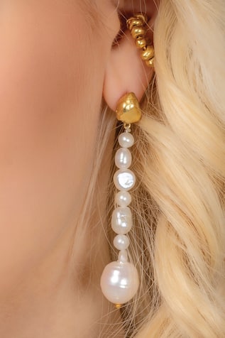 Mishappened Pearl Danglers 