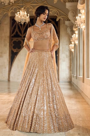 Seema Gujral Crystal Lehenga Set 
