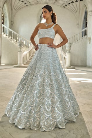 Seema Gujral Sequin Lehenga Set 