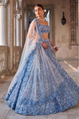 Seema Gujral Cut Work Lehenga Set 