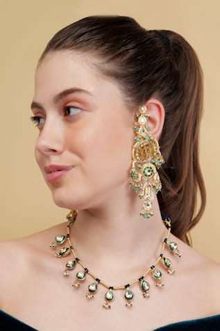 Dugran By Dugristyle Rang-e-Bahar Gold-Plated Choker Necklace 