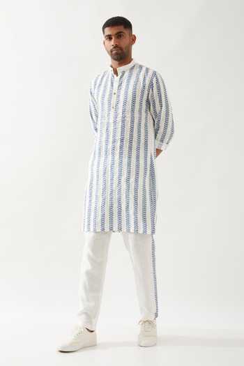 Son Of A Noble Snob Blake Catkin Printed Kurta Set 