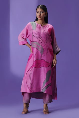 Label Radini Wildflower Muse Long Kurta Set 