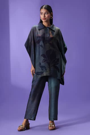 Label Radini Shadow Drape Kaftan Set 