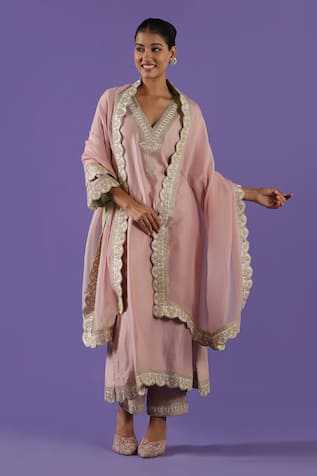 LABEL RADINI Blush Pink Tilla A-Line Set 