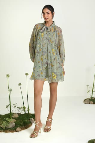 BAISE GABA Wildflower Dress With Slip 