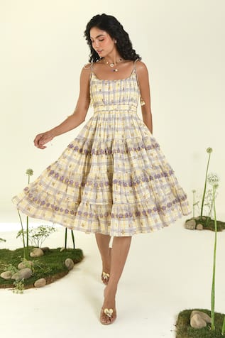 BAISE GABA Willow Midi Dress 