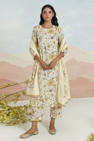 BAISE GABA Dahlia Printed Kurta Set 