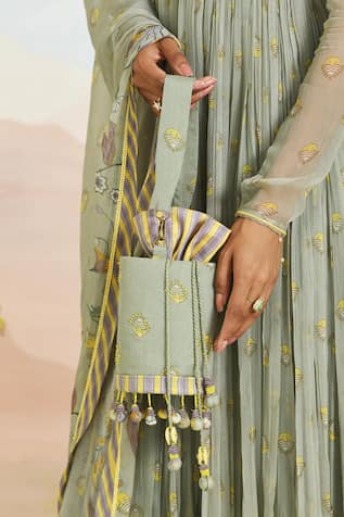 BAISE GABA Jasmera Chiffon Potli 