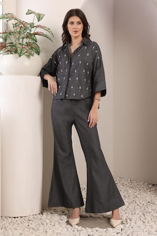 Saaj by Ankita Stardust Chambray Co-ord Set 