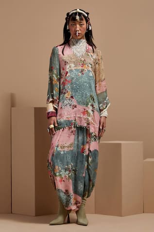 ASEEM KAPOOR Multi Resham Embroidered Kurta Set 