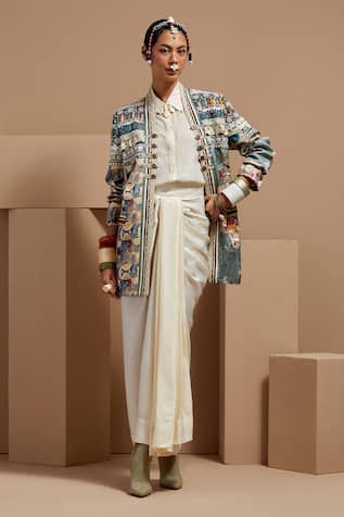 ASEEM KAPOOR Open Dhana Jacket Set 
