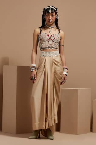 ASEEM KAPOOR Chandra Corset Blouse Set 