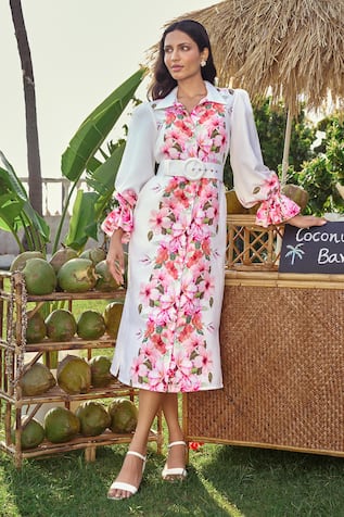Verano by Tanya Floral Print Danna Midi Dress 