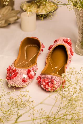 Designer Snowdrop Pink Jutti 