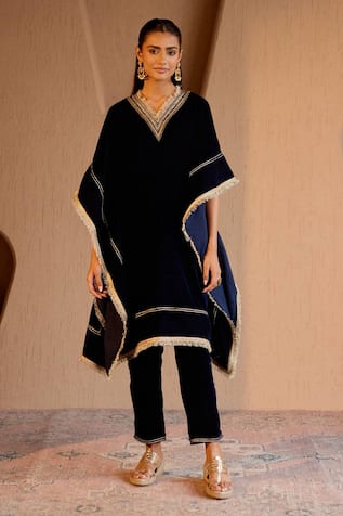 Nero India Designer Velvet Kurta Set 