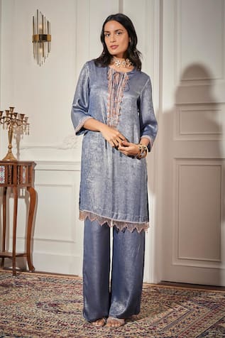 Rimple Agrawal Designer Sequin Kurta Set 