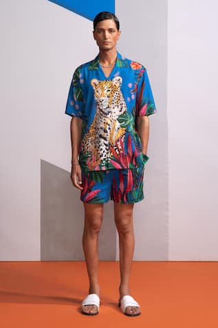 Nautanky Mediterranean Shirt & Shorts Set 
