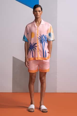 Nautanky Cosmic Scape Shirt & Shorts Set 