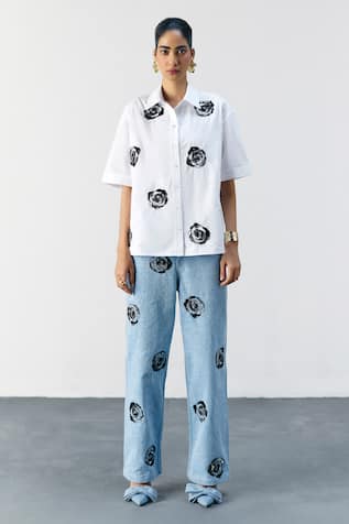 Mellowdrama Embellished Boxy Shirt 