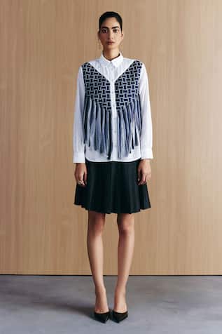 Mellowdrama Schiffli Weave Work Shirt 