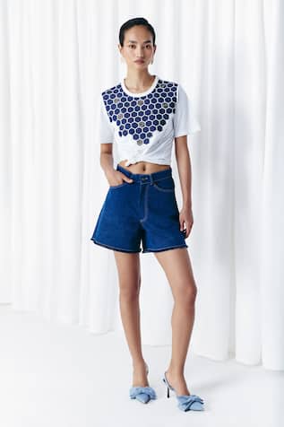 Mellowdrama Washed Denim Shorts 