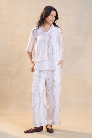 Vedika M Waterdrop Print Pant Set 