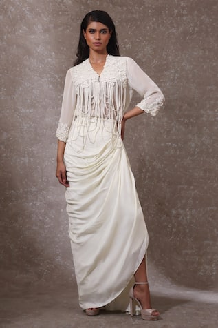 URMIL Off White Designer Kurta Set 