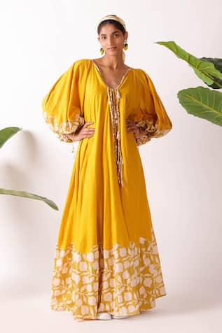 Nikasha Pomegranate Print Maxi Dress 