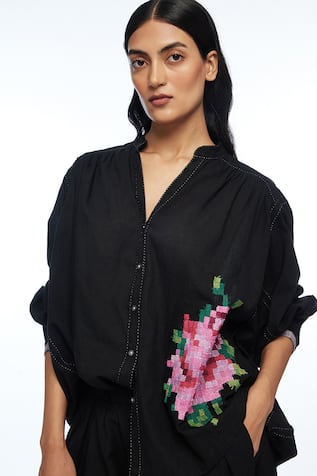 Payal Pratap Floribunda Oversized Shirt 