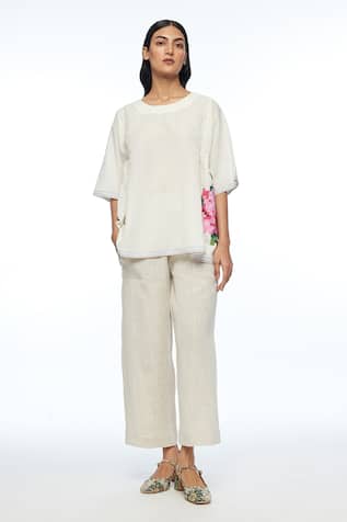 Payal Pratap Carolinae Round Neck Top 