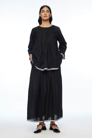 Payal Pratap Damascena Pleated Top 