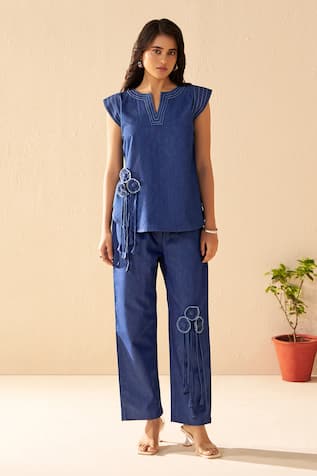 Savaaya Twilight Denim Pant Set 