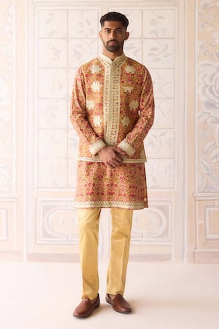 Shyam Narayan Prasad Designer Nehru Jacket Set 