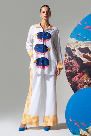 Nautanky Designer Baited Breath Shirt & Pant Set 