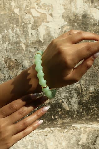 Sona Green Glass Bangle 
