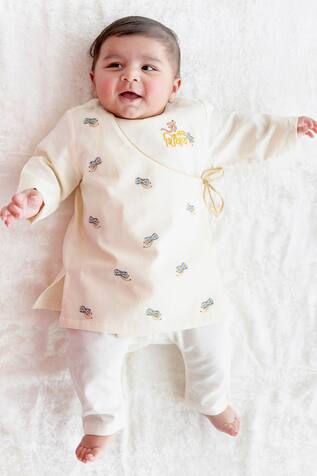 Tiber Taber Shiv Damru Kurta Pyjama Set 