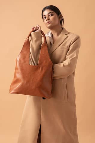 Classic Tan Handcrafted Tote Bag 