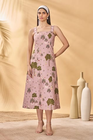 Masaba Pink Pirouette Picnic Midi Dress 