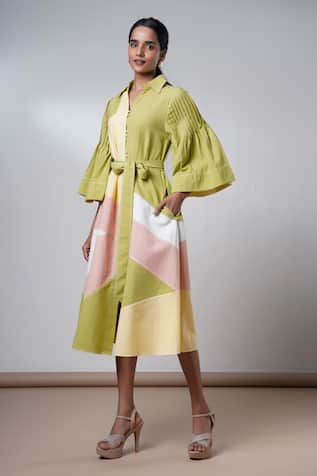 Madder Much Wild Grove Midi Dress with Belt 