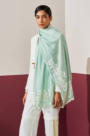Mint Handloom Pashmina Stole 